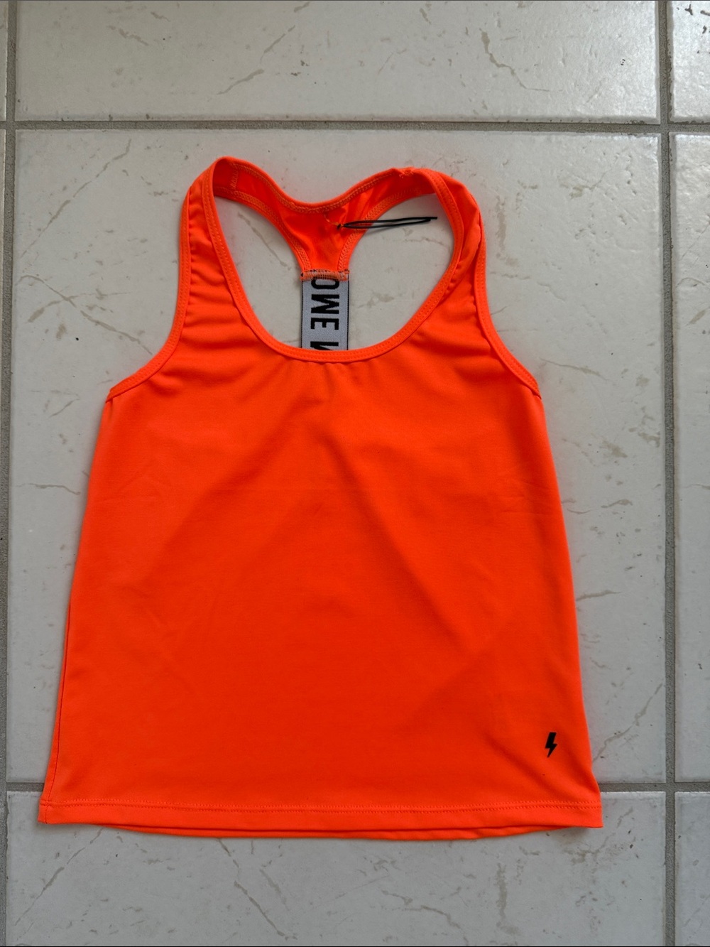 Women's Neon Orange Racerback Tank Top
